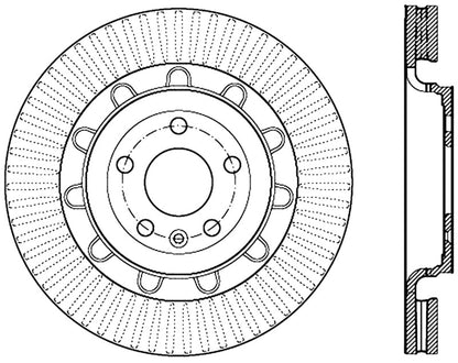 Stoptech Performance Cryo Front Brake Rotor 13-14 Ford Taurus Stoptech