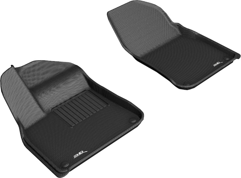3D MAXpider L1PO01911509 2019-2019 Porsche Cayenne Kagu 1st Row Floormat - Black