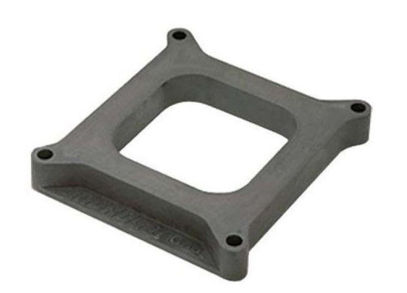 Moroso 4150/4160 Carburetor Spacer - 3.62in ID - Open Plenum - 1in - Plastic