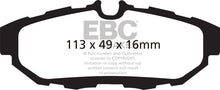 Load image into Gallery viewer, EBC 10-14 Ford Mustang 3.7 Redstuff Rear Brake Pads - eliteracefab.com