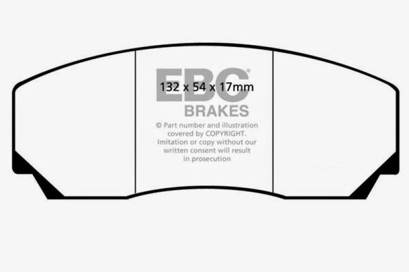 EBC 90-00 Aston Martin Vantage 5.3 (Twin Supercharged)(AP) Bluestuff Front Brake Pads - eliteracefab.com