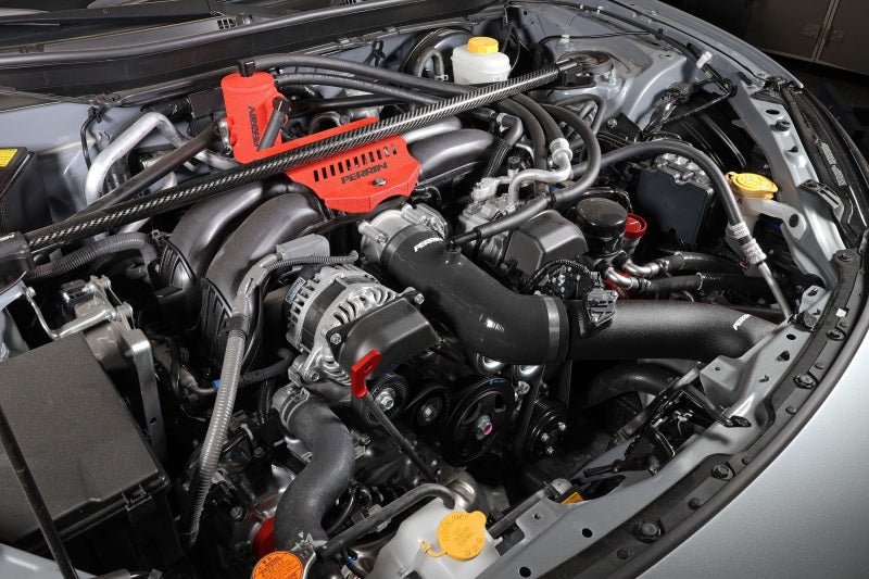 Perrin 22-23 Subaru BRZ/Toyota GR86 Silicone Inlet Hose (3in. ID / SS Wire) - Black Perrin Performance