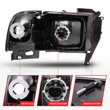 Load image into Gallery viewer, ANZO USA Dodge Ram W/O Sport Package Crystal Headlights Black; 1994-2001 - eliteracefab.com