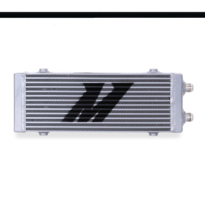 Mishimoto Universal Medium Bar and Plate Dual Pass Silver Oil Cooler - eliteracefab.com
