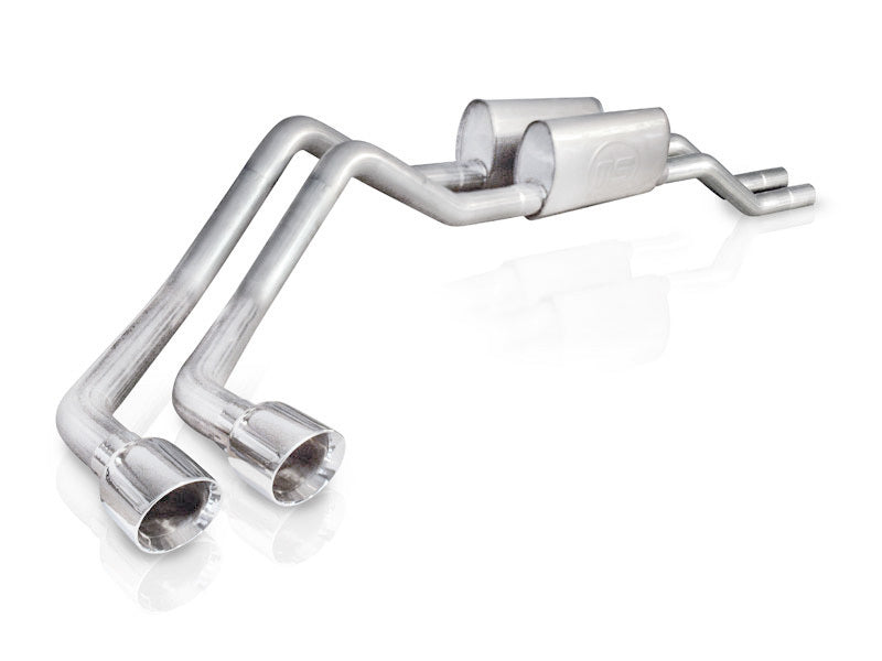 Stainless Works 2004-08 F150 5.4L Exhaust 2-1/2in Chambered Mufflers Behind Passenger Tire Exit Stainless Works
