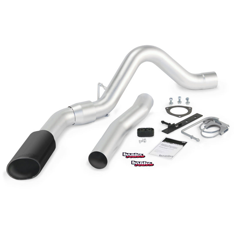 Banks Power 15 Chevy 6.6L LML ECLB/CCSB/CCLB Monster Exhaust System - SS Single Exhaust w/ Black Tip Banks Power