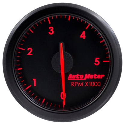 Autometer Airdrive 2-1/6in Tachometer Gauge 0-5K RPM - Black 9198-T