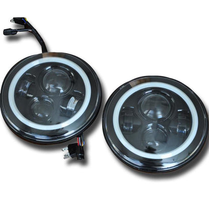 DV8 Offroad 07-18 Jeep Wrangler JK LED Projector Headlights - eliteracefab.com