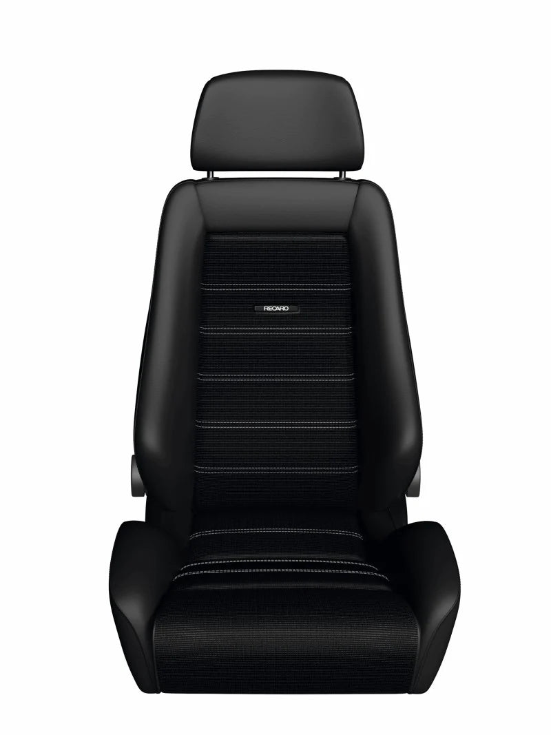 Recaro Classic LX Seat - Black Leather/Classic Corduroy - eliteracefab.com