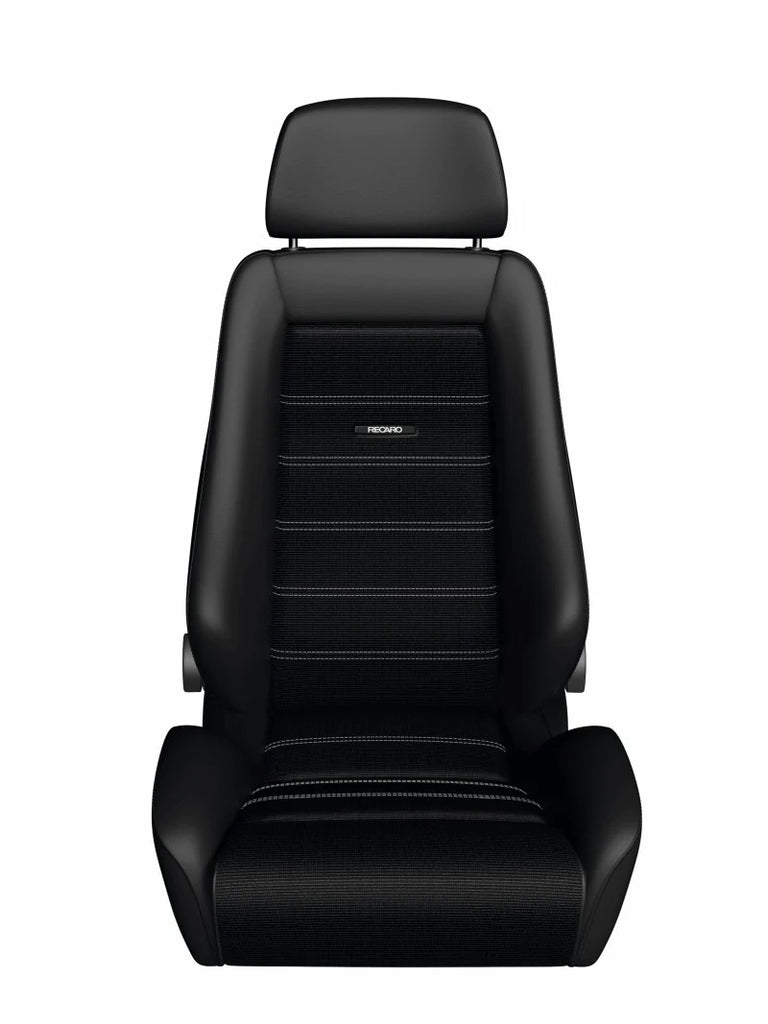 Recaro Classic LX Seat - Black Leather/Classic Corduroy - eliteracefab.com