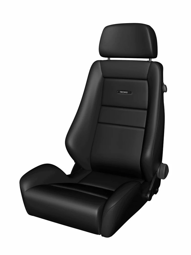 Recaro Classic LS Seat - Black Leather/Pepita Fabric - eliteracefab.com