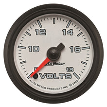 Load image into Gallery viewer, Autometer Pro-Cycle Gauge Voltmeter 2 1/16in 18V Digital Stepper Motor White