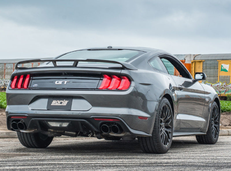 Borla 18-19 Ford Mustang GT 5.0L AT/MT 2.5in S-Type Axle Back Exhaust w/ Valves - Black Chrome Tips - eliteracefab.com