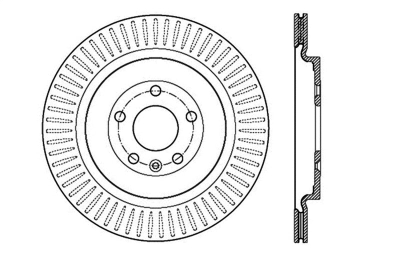 StopTech Slotted & Drilled Sport Brake Rotor Stoptech