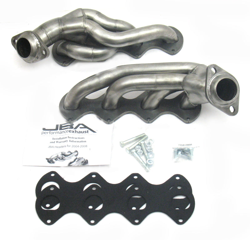 JBA 1676S | 04-10 FORD F-SERIES 5.4L 3V 1-5/8IN PRIMARY RAW 409SS CAT4WARD HEADER; 2004-2010 - eliteracefab.com