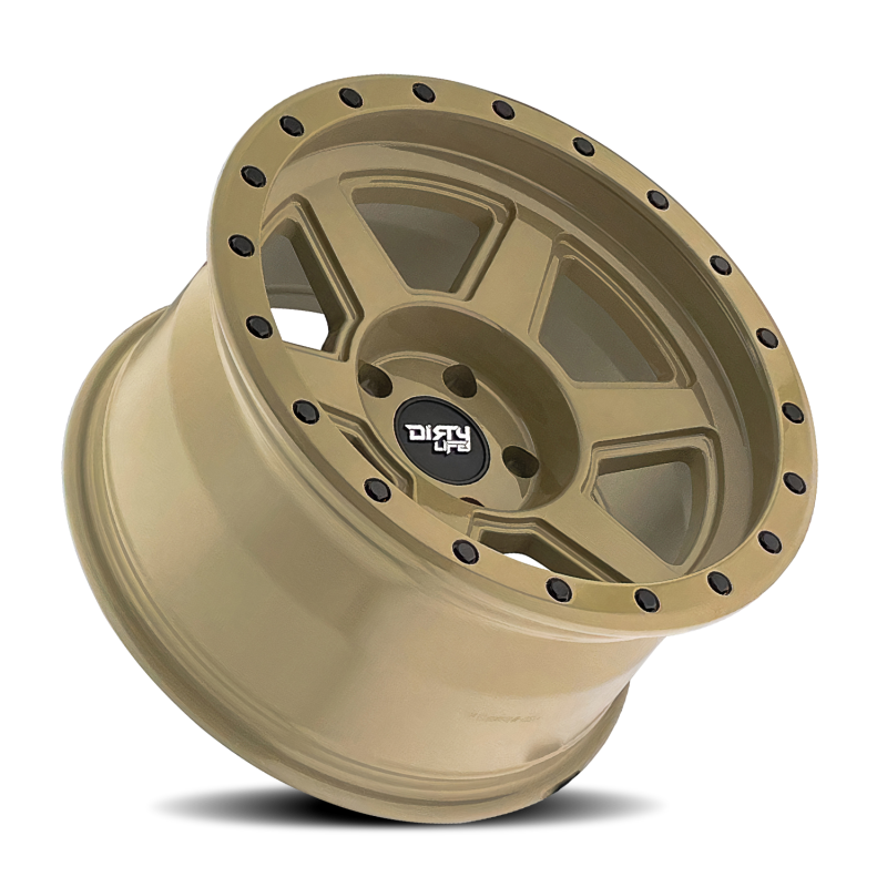 Dirty Life 9315 Compound 17x9 / 6x139.7 BP / -12mm Offset / 106mm Hub Desert Sand Wheel Dirty Life