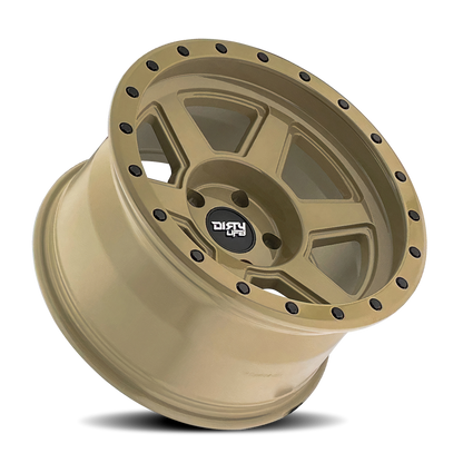 Dirty Life 9315 Compound 17x9 / 6x139.7 BP / -12mm Offset / 106mm Hub Desert Sand Wheel Dirty Life