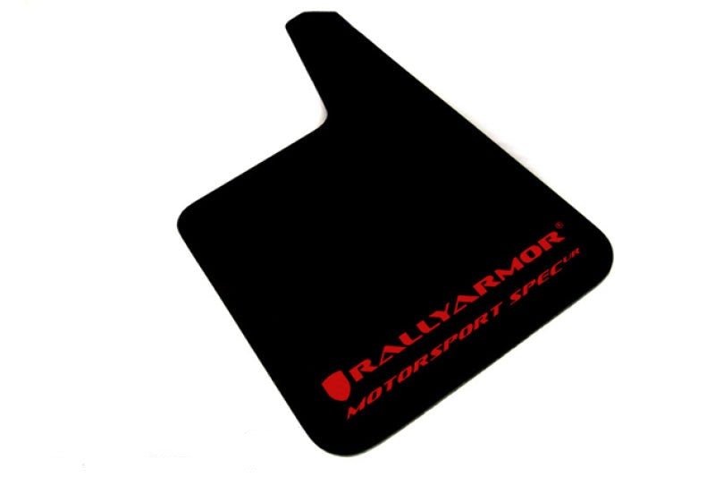 Rally Armor Universal Fit (No Hardware) Motorsport Spec Black UR Mud Flap Red Logo - eliteracefab.com
