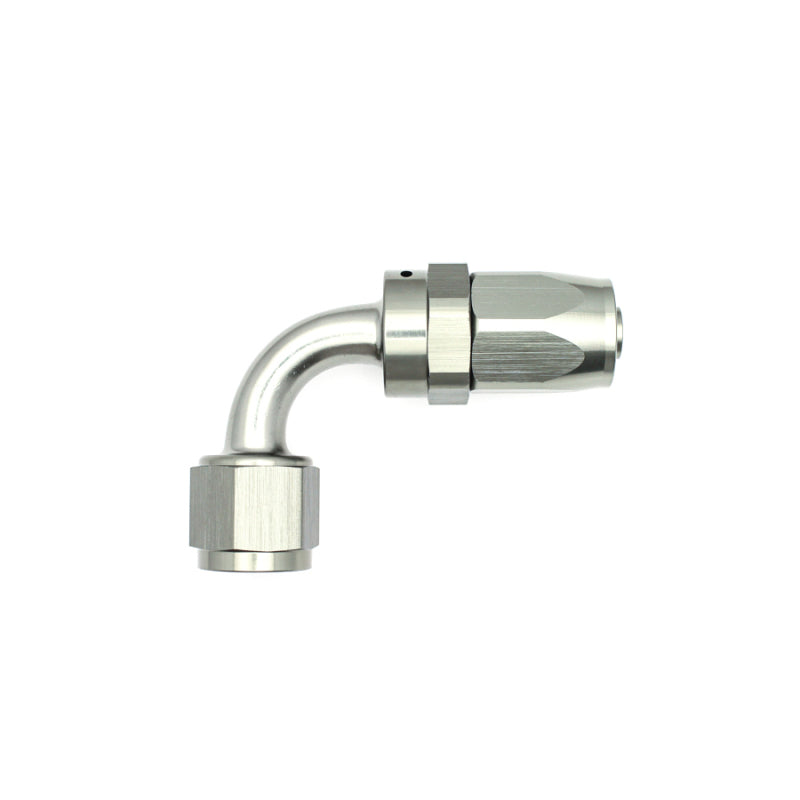 DeatschWerks 8AN Female Swivel 90-Degree Hose End CPE - eliteracefab.com