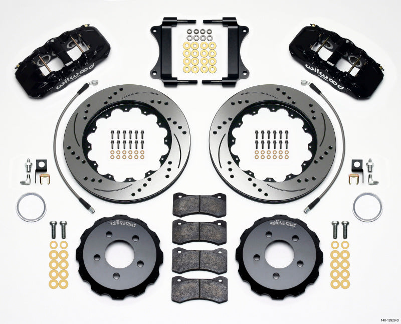Wilwood AERO6 Front Hat Kit 14.25 Drilled 2008-2009 Pontaic G8 w/Lines Wilwood
