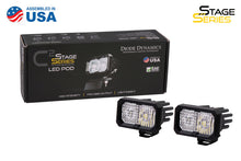 Load image into Gallery viewer, Diode Dynamics Stage Series 2 In LED Pod Sport - White Combo Standard BBL (Pair)