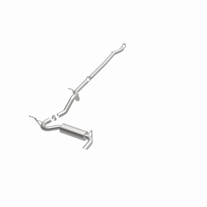 MagnaFlow 12-14 Jeep Wrangler 4dr Single Straight Rear P/S Exit Stainless C/B Performance Exhaust Magnaflow