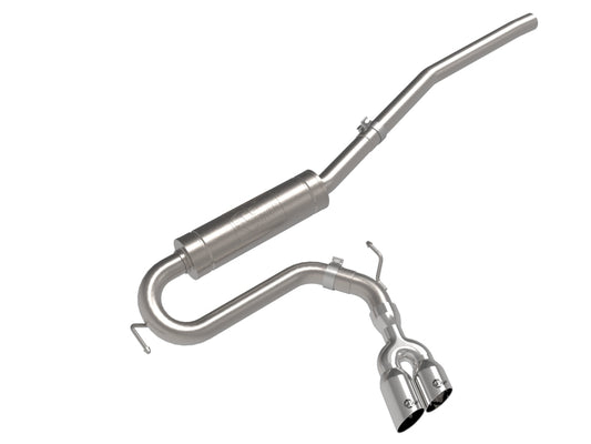 aFe 22-23 Ford Maverick EcoBoost L4 2.0L(t) Rebel Series 2-1/2in 304 SS Cat-Back w/ Polished Tip aFe