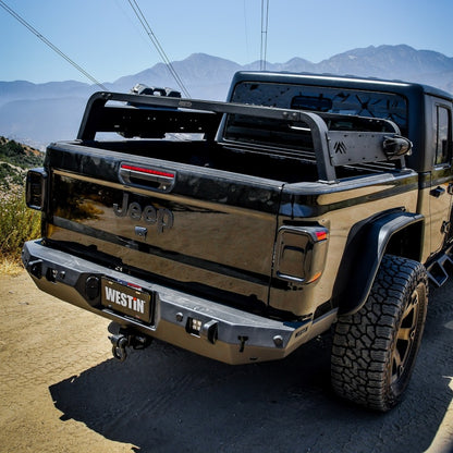Westin 2021 Jeep Gladiator Overland Cargo Rack - Textured Black - eliteracefab.com