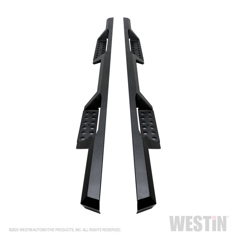 Westin 04-13 Chevy Silverado 1500 Crew Cab 2004-2013 HDX Drop Nerf Step Bars - Textured Black - eliteracefab.com