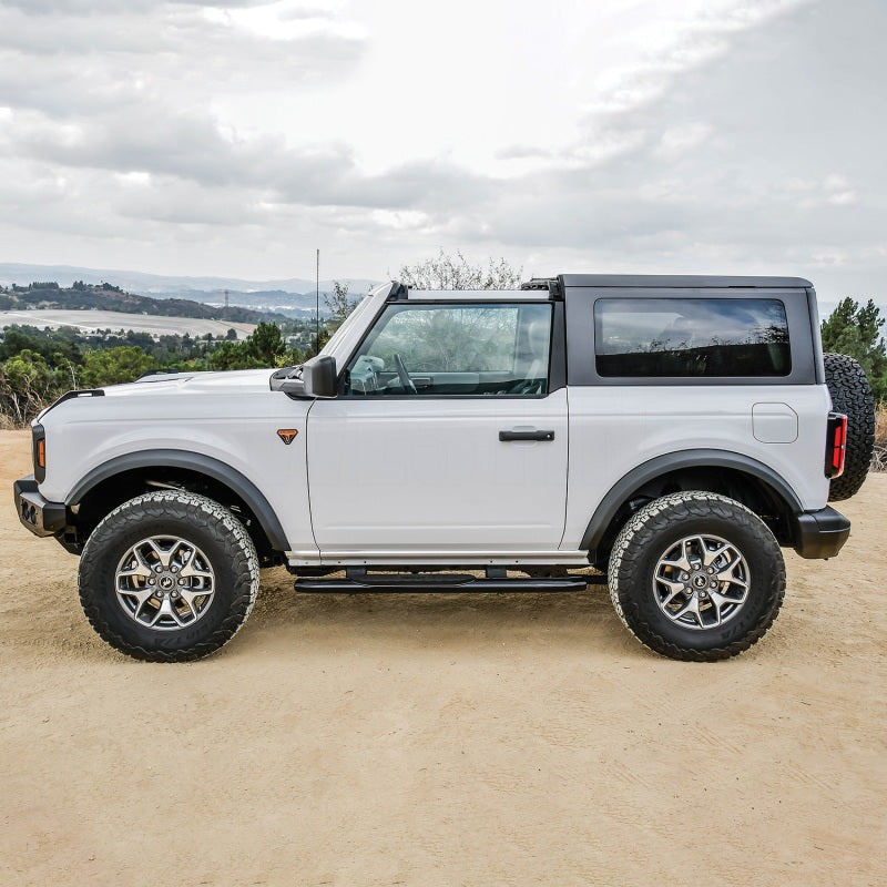 Westin 21-22 Ford Bronco (2-Door) PRO TRAXX 4 Oval Nerf Step Bars - Textured Black - eliteracefab.com