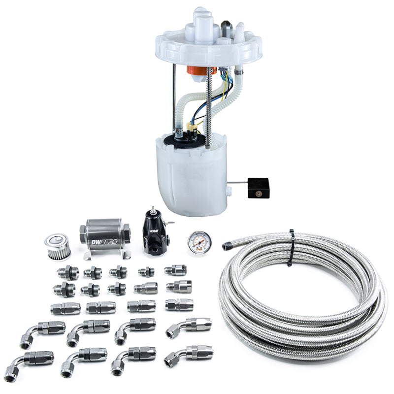 DeatschWerks 12-15 Honda Civic Si/13-15 Acura ILX DW400 Pump Module & Return Kit w/CPE Fuel Lines DeatschWerks