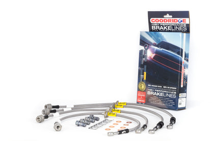 Goodridge 17-18 Honda Civic Si (Si Model Only) SS Brake Line Kit - eliteracefab.com