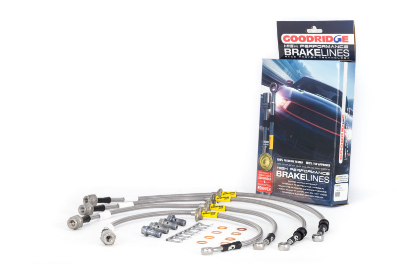 Goodridge 17-18 Honda Civic Si (Si Model Only) SS Brake Line Kit - eliteracefab.com