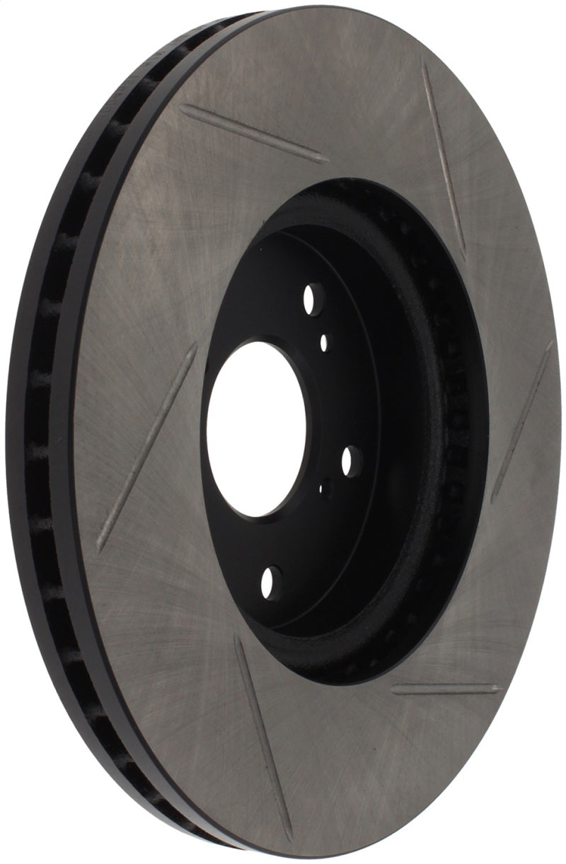 StopTech Power Slot Slotted 99-08 Acura TL (STD Caliper) / 01-03 CL / 04-09 TSX Front Right Rotor - eliteracefab.com