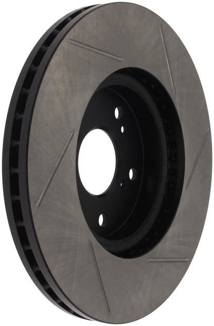 StopTech Power Slot Slotted 99-08 Acura TL (STD Caliper) / 01-03 CL / 04-09 TSX Front Right Rotor - eliteracefab.com