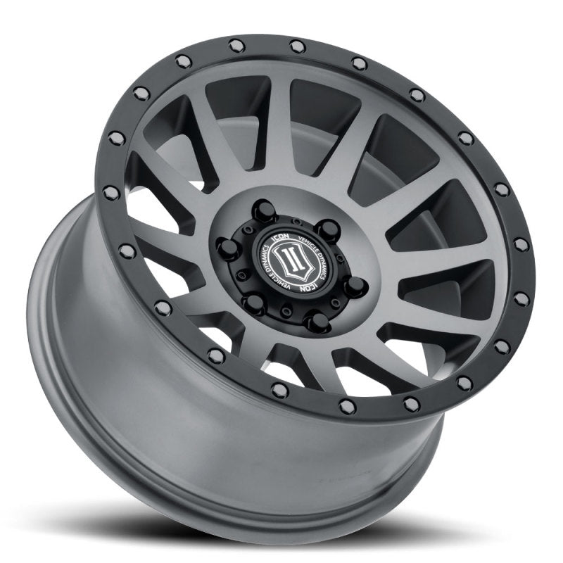 ICON Compression 17x8.5 6x135 6mm Offset 5in BS 87.1mm Bore Titanium Wheel - eliteracefab.com