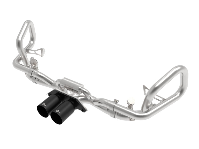 afe 14-16 Porsche 911 GT3 991.1 H6 3.8L MACH Force-Xp 304 SS Cat-Back Exhaust System w/ Black Tips aFe