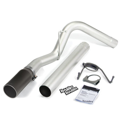 Banks Power 14-15 Dodge Ram 6.7L CCSB Monster Exhaust System - SS Single Exhaust w/ Black Tip - eliteracefab.com