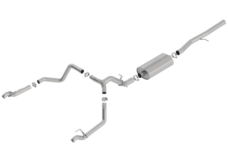 Borla 19 Chevrolet Silverado/GMC Sierra 1500 6.2L SS Touring Catback Exhaust - eliteracefab.com