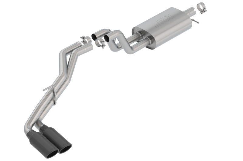 Borla 2019 Ford Ranger XL/XLT/Lariat 2.3L 2/4WD WB S-Type Catback Exhaust w/ Dual Blk Chrome Tips - eliteracefab.com