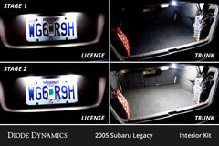 Diode Dynamics 05-09 Subaru Legacy Interior LED Kit Cool White Stage 1