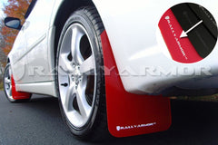 Rally Armor UR Mudflaps Red Urethane White Logo 2005-2009 Legacy / 2005-2009 Outback / 2005-2009 LGT - eliteracefab.com