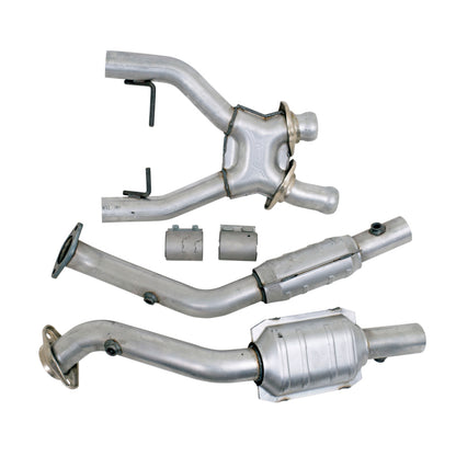 BBK 96-98 Mustang 4.6 Cobra High Flow X Pipe With Catalytic Converters - 2-1/2 - eliteracefab.com