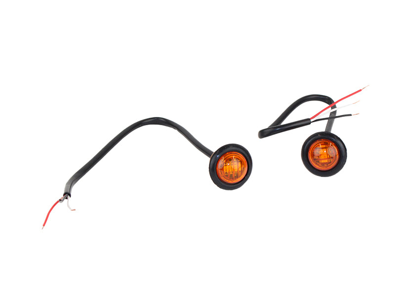 Fishbone Offroad Amber LEDs 3/4In Pair Fishbone Offroad