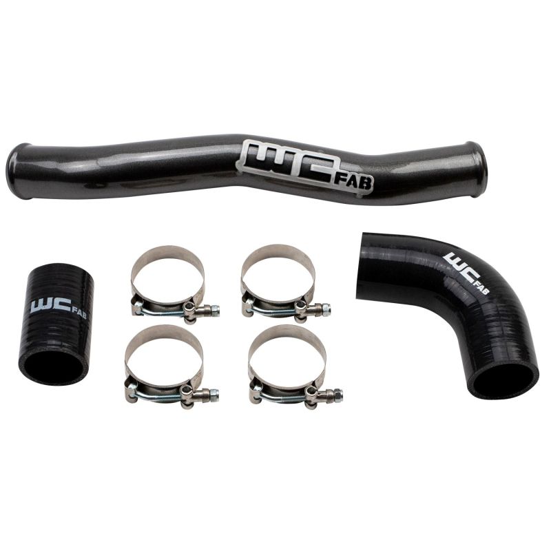 Wehrli 2020+ Chevrolet 6.6L L5P Duramax Upper Coolant Pipe - Gloss Black - eliteracefab.com