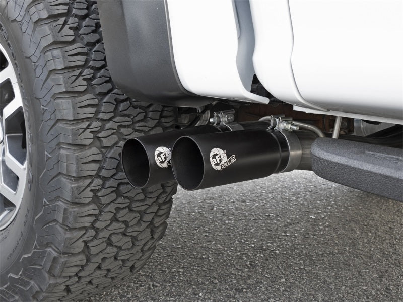 aFe POWER Rebel Series 3in 409 SS Cat Back Exhaust w/ Black Tips 17 Ford F-150 Raptor V6-3.5L - eliteracefab.com