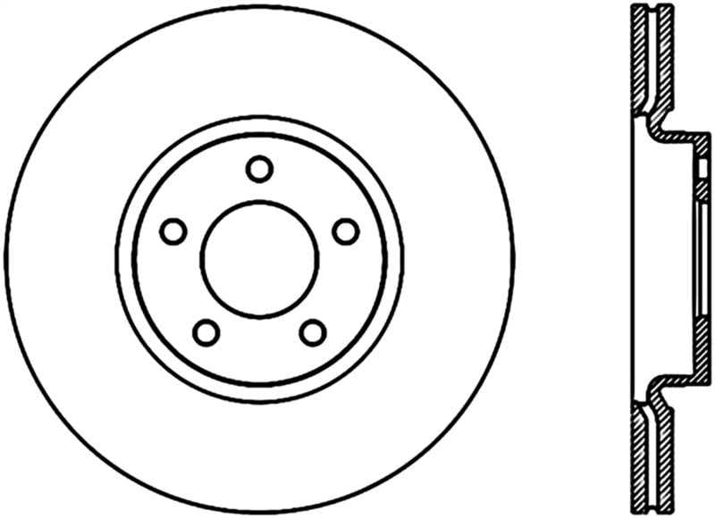 StopTech Power Slot 07-09 Mazdaspeed3 Slotted CRYO Left Front Rotor Stoptech
