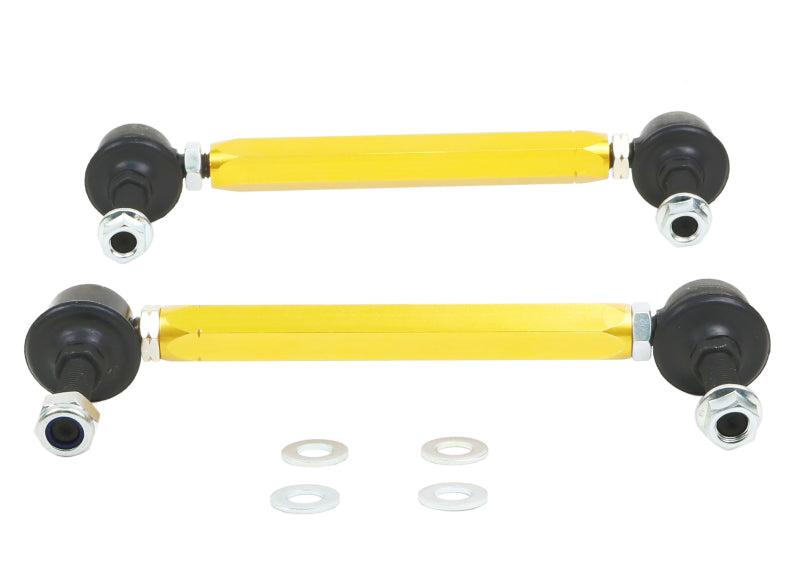 Whiteline Universal Swaybar Link Kit-Heavy Duty Adj Steel Ball w/ 10mm Ball/Ball - eliteracefab.com