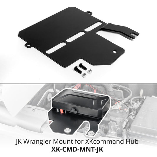 XKGlow XKcommand Hub Mounting Bracket for Wrangler JK - Part XK-CMD-MNT-JK