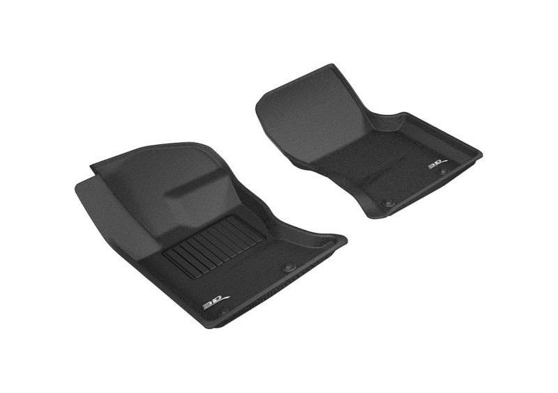 3D MAXpider 2017-2020 Jaguar/Land Rover F-Pace/Range Rover Velar Kagu 1st Row Floormat - Black - eliteracefab.com